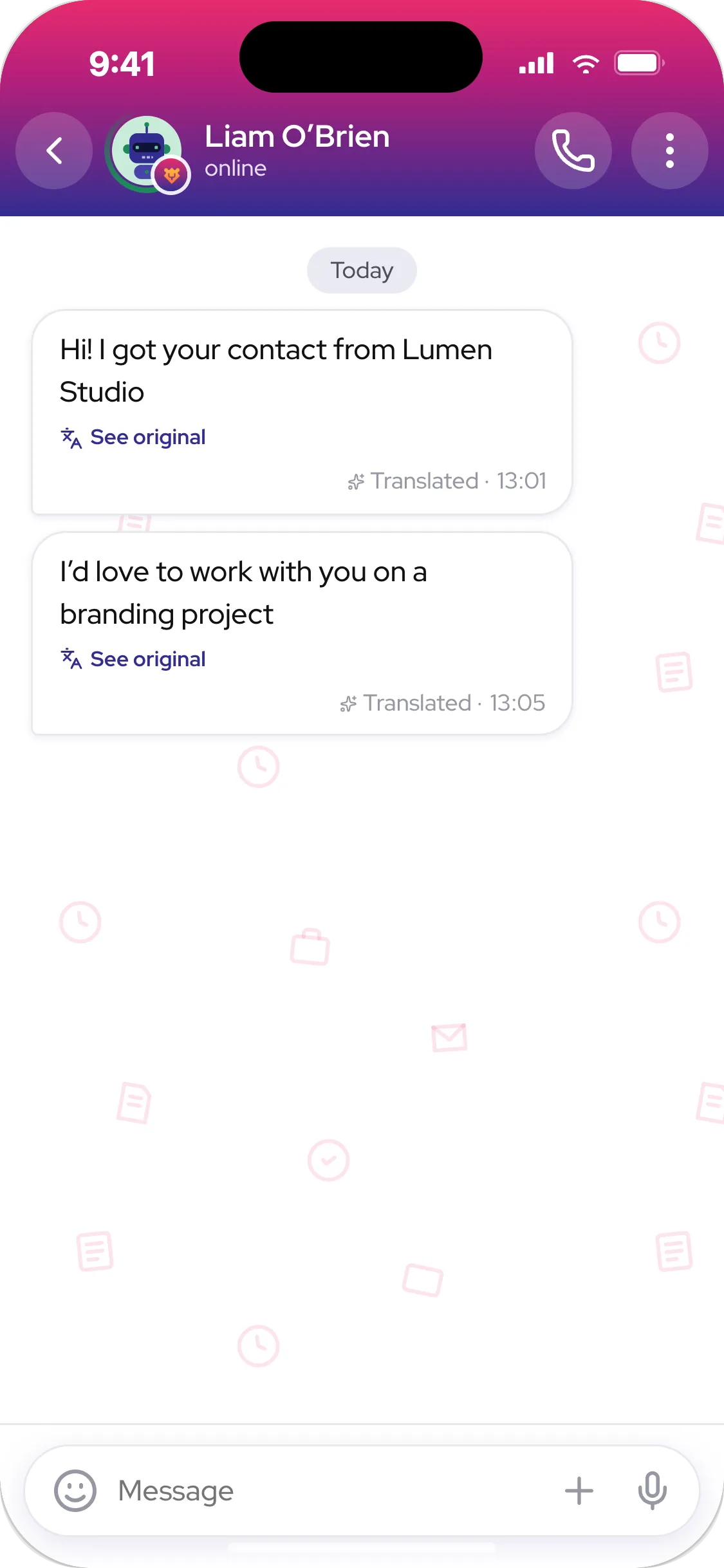 Automatic translation